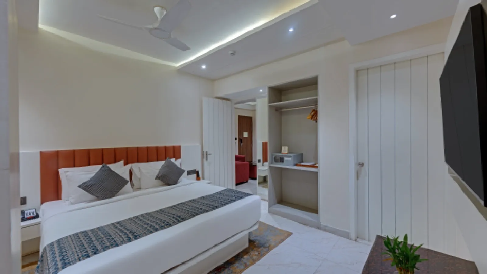 Spacious  Royal Suite at IRA by Orchid Ayodhya – Modern Comfort and Amenities Near Ram Mandir