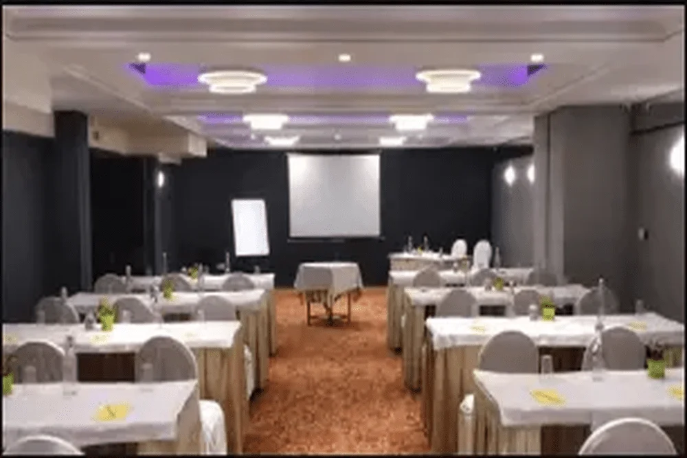 Hotel in Odisha displaying a beautifully decorated banquet setting, ready to host an unforgettable occasion.