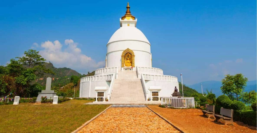 Dhauli Shanti Stupa peace pagoda near Bhubaneswar