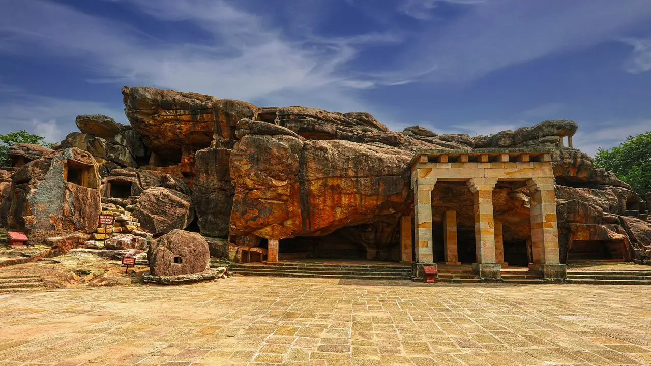 Udayagiri rock-cut caves near Bhubaneswar