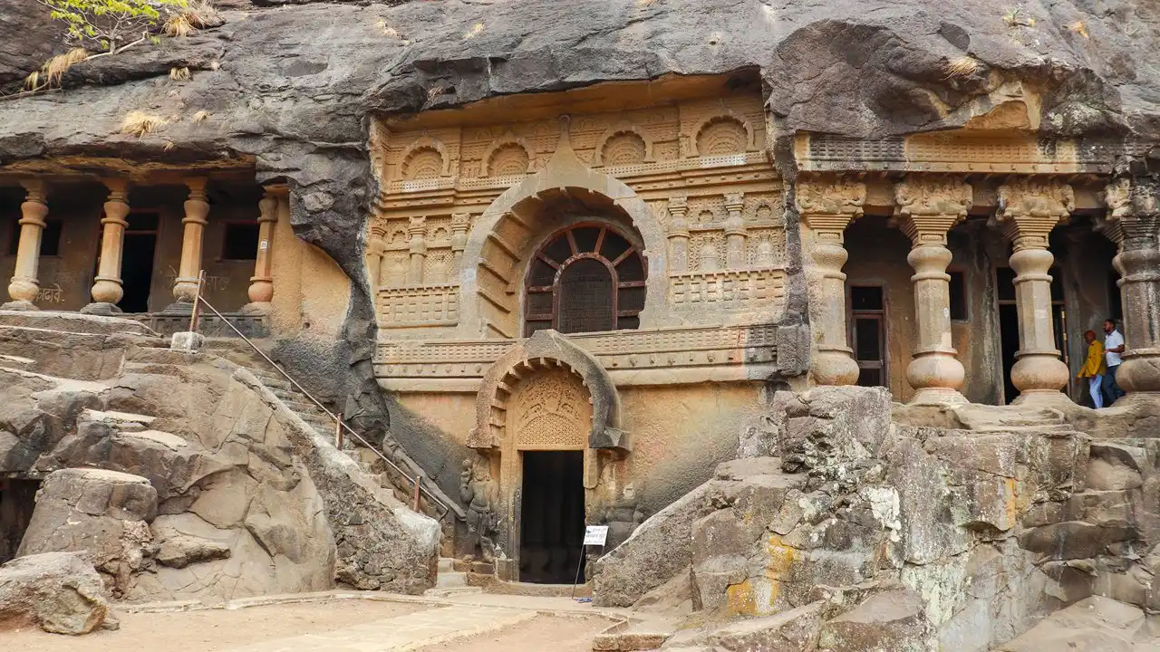 Pandavleni Buddhist caves carved into the Trirashmi hill, Nashik