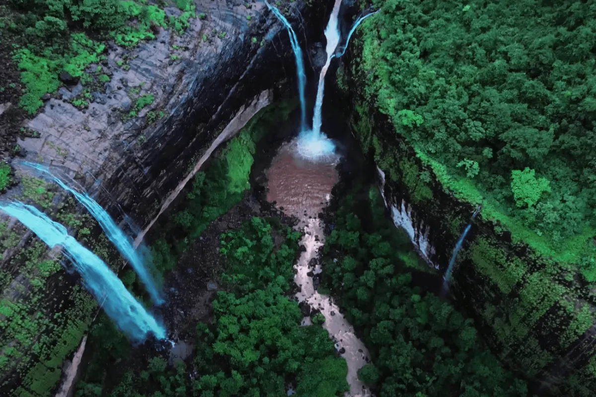 Vihigaon Ashoka waterfall near Igatpuri Nashik