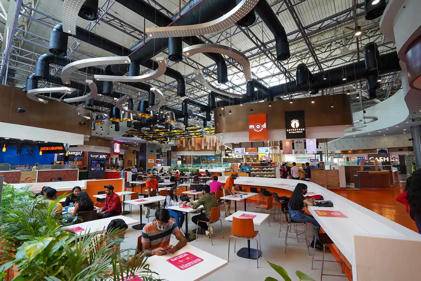 Large shopping mall interior in Noida