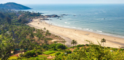 Aerial View of Beach in North Goa near IRA by Orchid Hotels in Porvorim