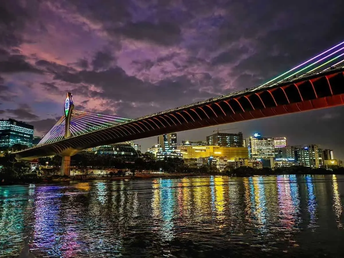 Durgam Cheruvu bridge HITEC City Hyderabad