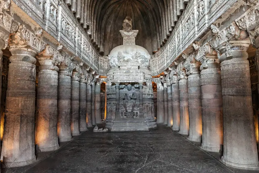 Ajanta Caves near Sambhajinagar Maharashtra – stay at IRA by Orchid best hotel in Aurangabad for heritage travel