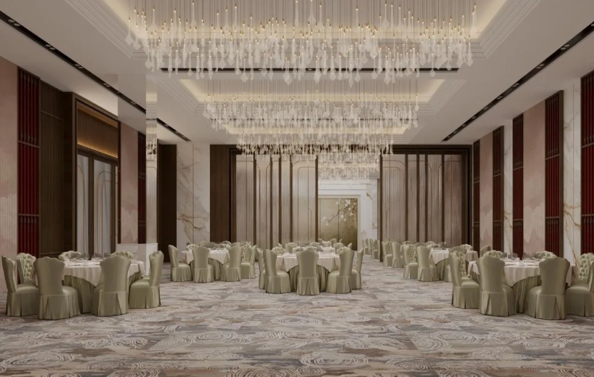 Banquet hall setup at IRA Bhavnagar for weddings and celebrations