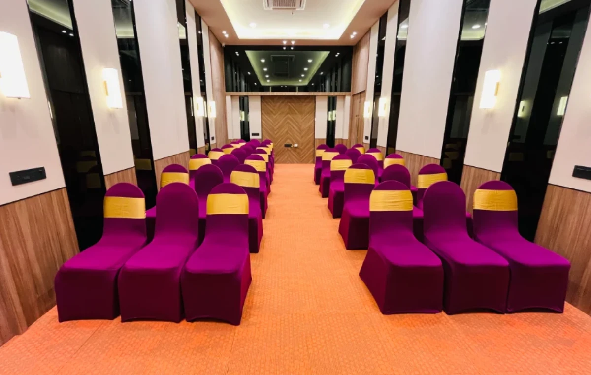 Banquet hall setup at IRA Bhavnagar for weddings and celebrations
