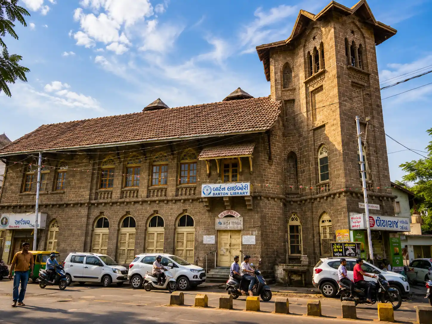 Barton Library is a prominent heritage structure in Bhavnagar, showcasing colonial-era architecture and the city's educational legacy.