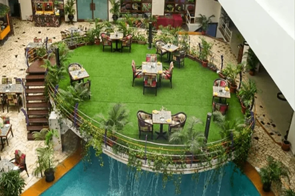 Hotels Near Mumbai International Airport Mumbai with green event lawns