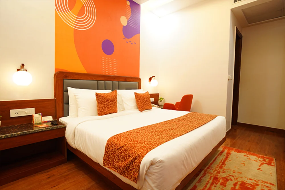 Business Hotel In Noida UP displaying a modern and well-lit interior, crafted for both productivity and relaxation.