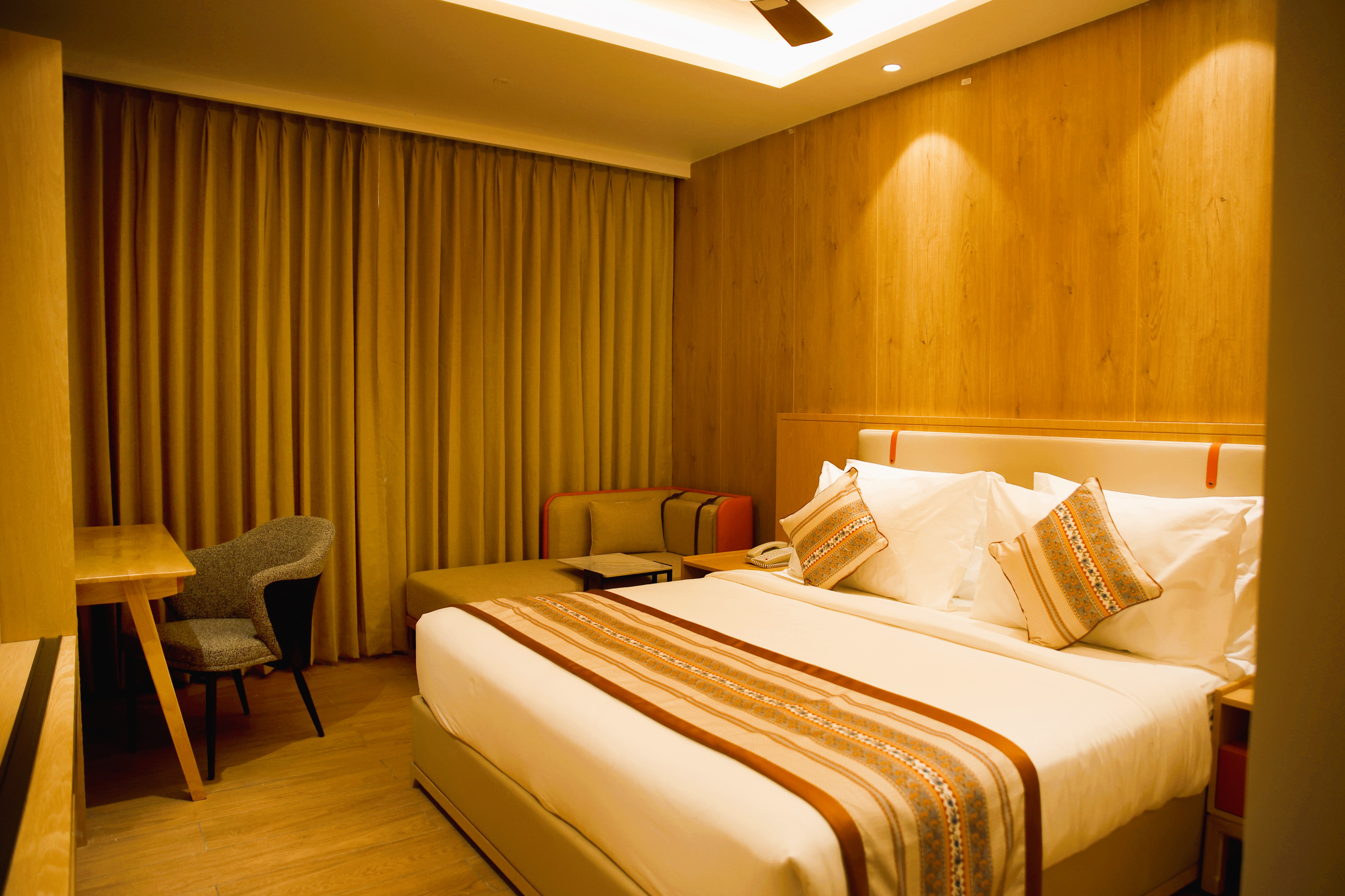Super Deluxe Room in Dwarka – Refined Interiors and Luxury Stay at IRA by Orchid