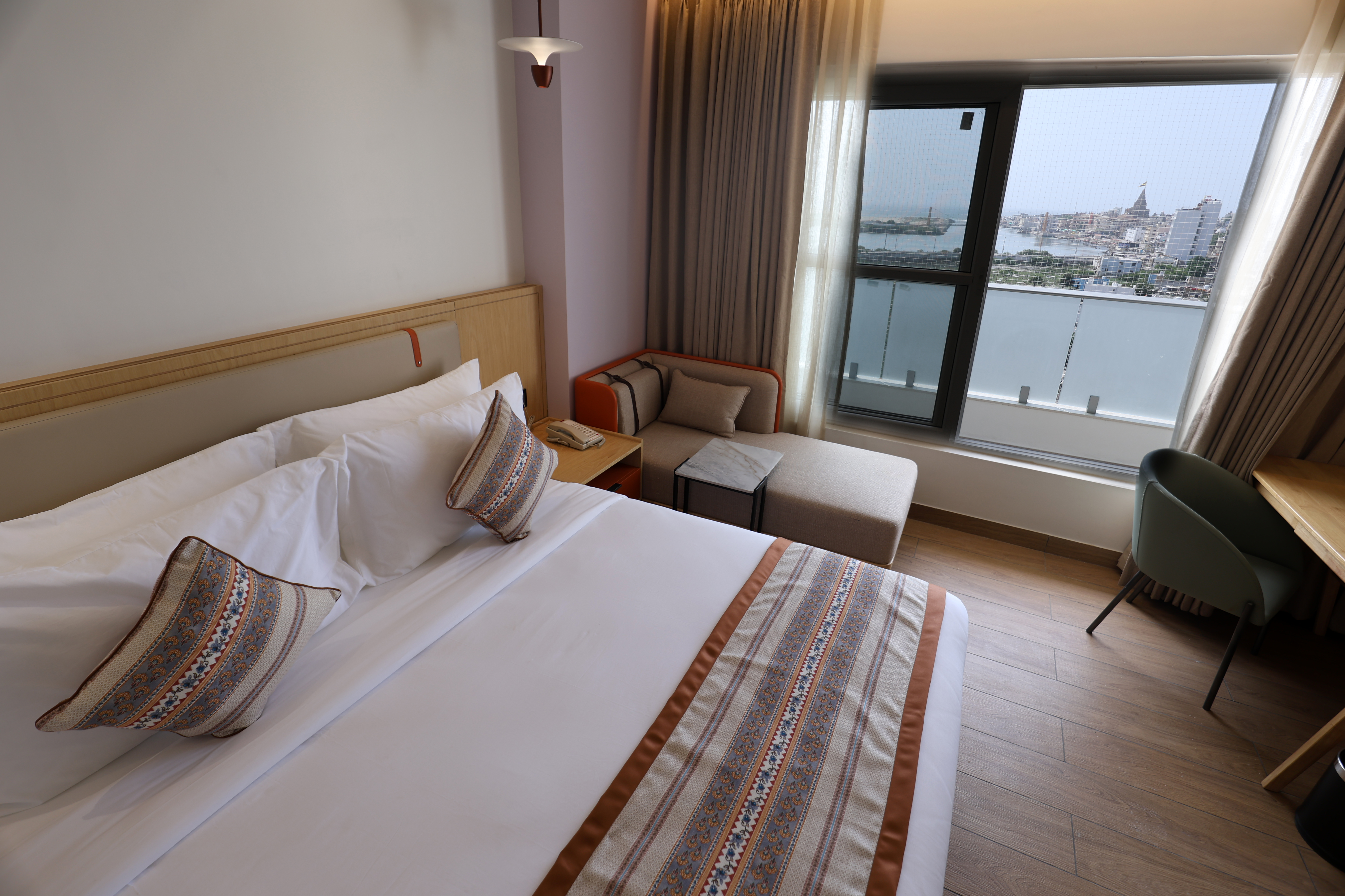 Temple View Room in Dwarka – Luxurious Interiors and Blissful Stay at IRA by Orchid